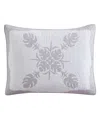 Tommy Bahama Home Molokai Embroidered Sham, King In Gray
