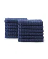 Tommy Bahama Home Northern Pacific Cotton Terry 12 Piece Wash Towel Set In Blue