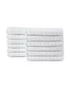 Tommy Bahama Home Northern Pacific Cotton Terry 12 Piece Wash Towel Set In White