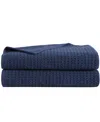 Tommy Bahama Home Northern Pacific Cotton Terry 2 Piece Bath Sheet Set In Blue