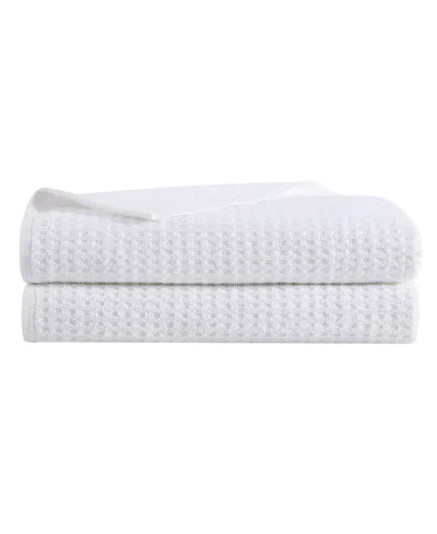 Tommy Bahama Home Northern Pacific Cotton Terry 2 Piece Bath Sheet Set In White