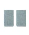 Tommy Bahama Home Northern Pacific Cotton Terry 2 Piece Hand Towel Set Bedding In Bay Blue
