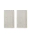 Tommy Bahama Home Northern Pacific Cotton Terry 2 Piece Hand Towel Set Bedding In Dune