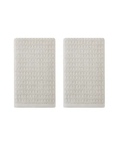 Tommy Bahama Home Northern Pacific Cotton Terry 2 Piece Hand Towel Set Bedding In Dune