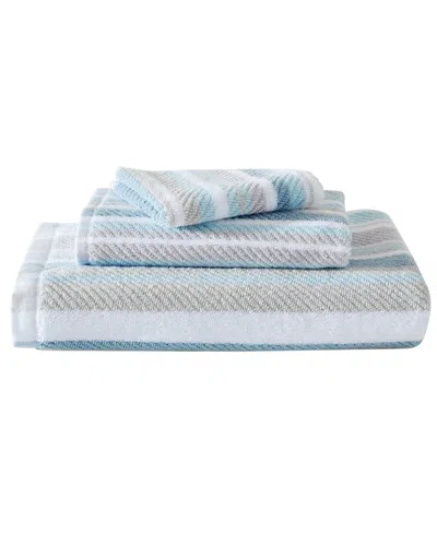 Tommy Bahama Home Tommy Bahama Ocean Bay Stripe Bay 3-pc. Towel Set Bedding In Open Mediu