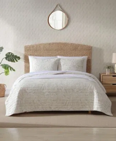 Tommy Bahama Home Ocean Deep Reversible Quilt Sets In Beige