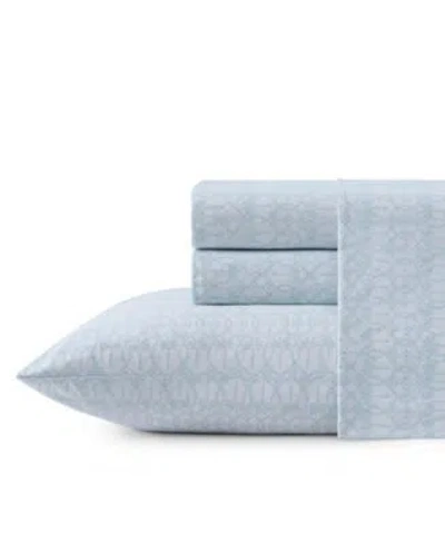 Tommy Bahama Home Palm Tree Ikat Washed 200 Thread Count Cotton Sheet Sets In Multi