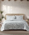 Tommy Bahama Home Palmday Quilt Sets In Bahama Gray