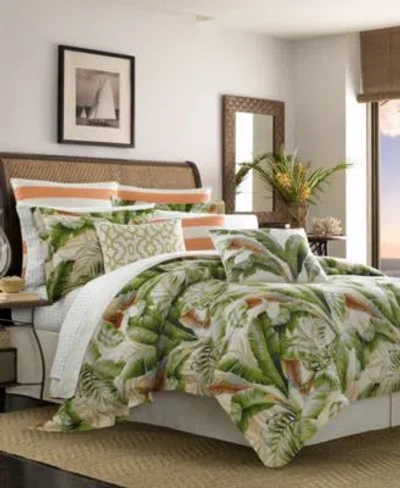 Tommy Bahama Home Palmiers Reversible Comforter Sets In Green