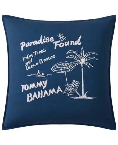 Tommy Bahama Home Paradise Found Cotton Decorative Pillow, 20" X 20" In Purple