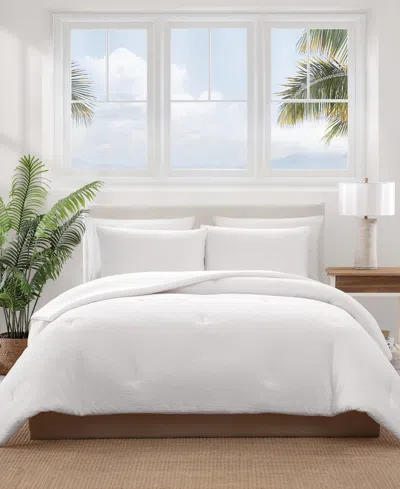 Tommy Bahama Home Pebble Texture Seersucker 3-pc. Comforter Set, King In White