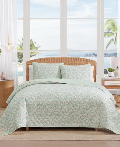 Tommy Bahama Home Pineapple Bloom Cotton Reversible 3-pc. Quilt Set, Full/queen