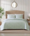 Tommy Bahama Home Pineapple Bloom Reversible Quilt Sets In Spring Green
