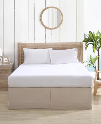 Tommy Bahama Home Solid Tailored Bedskirt, King In Beige