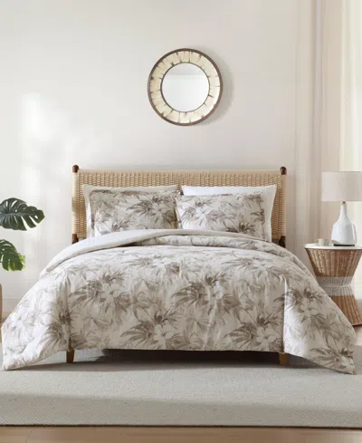 Tommy Bahama Home Tommy Bahama Beachway Blooms Reversible 3-pc. Comforter Set, King In Beige