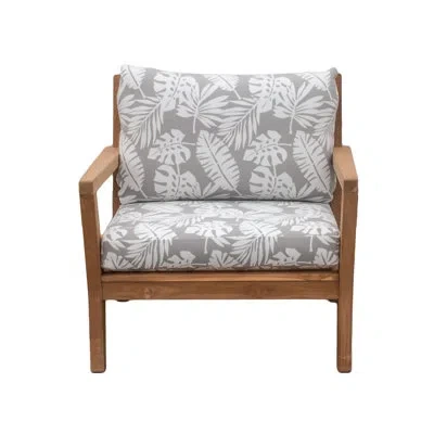 Tommy Bahama Home Tommy Bahama Deep Seat Patio Cushion Set, Tropical Print Sunbrella Fade-resistant For Patio Sofas, S In Brown