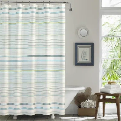 Tommy Bahama Home Tommy Bahama La Scala Breezer 100% Cotton Single Shower Curtain