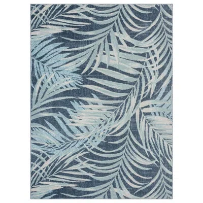 Tommy Bahama Home Tommy Bahama Malibu Palm Springs Coastal Indoor/outdoor Area Rug, Blue/navy In Blue;navy