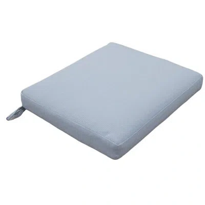 Tommy Bahama Home Tommy Bahama Outdoor Dining Chair Cushion, Sunbrella Fade & Water Resistant For Patio Dining Chairs  In Blue