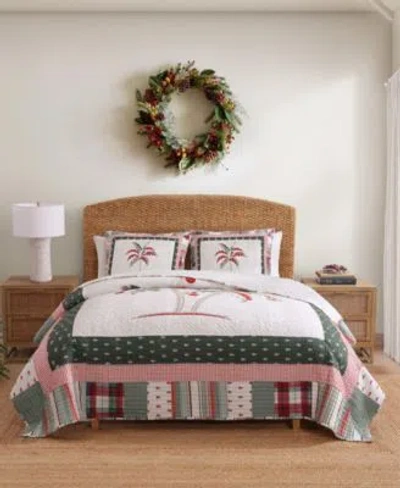 Tommy Bahama Home Tommy Bahama Palm Tree Patchwork Reversible 3 Pc. Quilt Set In Multi