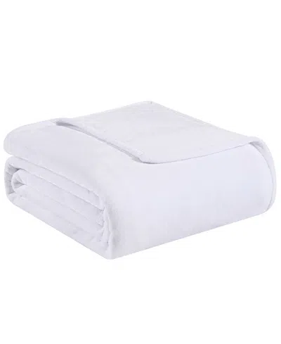Tommy Bahama Home Tommy Bahama Solid Ultra Soft Plush Blanket Collection In White
