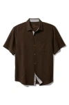 Tommy Bahama Better With Age Short Sleeve Silk Graphic Button-up Shirt