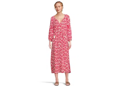 Tommy Bahama Ikat Stripe Midi Dress In Pink