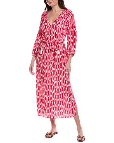Tommy Bahama Ikat Stripe Midi Dress In Pink