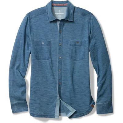 Tommy Bahama Indigo Harbor Slub Cotton Button-up Shirt