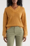 Tommy Bahama Indigo Palms Cotton V-neck Sweater In Brown