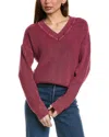 Tommy Bahama Indigo Palms Salt Wash V-neck Sweater In Red