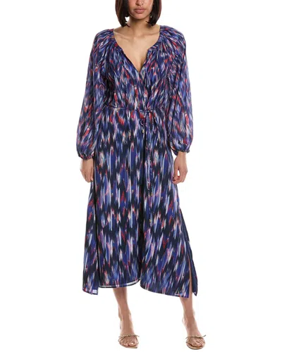 Tommy Bahama Iridescent Ikat Maxi Dress In Blue