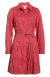 Tommy Bahama Isla Dream Long Sleeve Short Shirt Dress In Purple