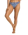 Tommy Bahama Island Cays Blooms Reversible Hipster Bikini Bottoms In Mare Navy