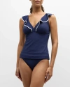 TOMMY BAHAMA ISLAND CAYS CABANA RUFFLE TANKINI SWIM TOP