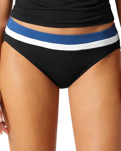 Tommy Bahama Island Cays Colorblock Hipster Bikini Bottoms In Indigo Tide