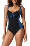 TOMMY BAHAMA ISLAND CAYS COLORBLOCK ONE-PIECE SWIMSUIT