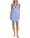 Tommy Bahama Island Cays Colorblocked Halter Mini Dress In Blue