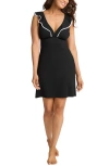Tommy Bahama Island Cays Cover-up Minidress In Black