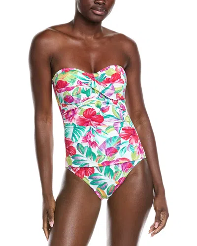 Tommy Bahama Island Cays Fiesta Bandeau One-piece In Multi