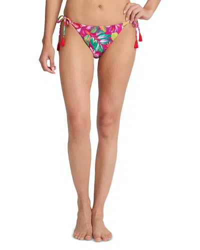 Tommy Bahama Island Cays Fiesta Reversible String Bikini Bottom In Pink Maui