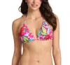 Tommy Bahama Island Cays Fiesta Reversible Triangle Bikini Top In Pink Maui