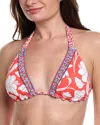 Tommy Bahama Island Cays Fiori Reversible Halter Top In Orange