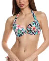 Tommy Bahama Island Cays Flora Bikini Top In Green