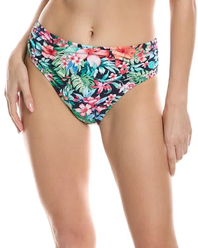 Tommy Bahama Island Cays Flora High-waist Bikini Bottom In Blue