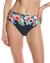 Tommy Bahama Island Cays Flora High-waist Bikini Bottom In Navy