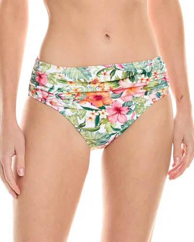 Tommy Bahama Island Cays Flora High-waist Bikini Bottom In White
