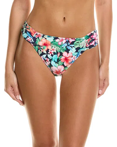 Tommy Bahama Island Cays Flora Reversible Hipster Bikini Bottom In Transparent