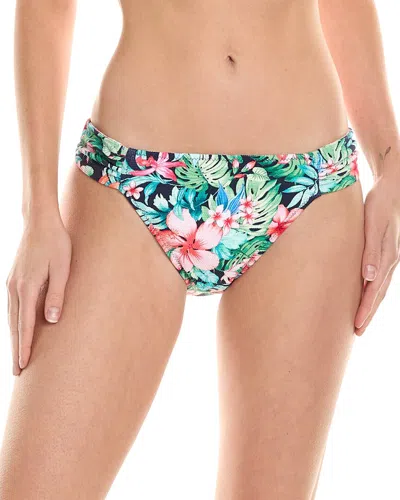 Tommy Bahama Island Cays Flora Reversible Hipster Bikini Bottom In Blue