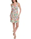 Tommy Bahama Island Cays Flora V-neck Mini Dress In White
